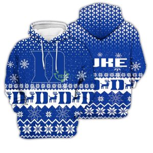Duke Blue Devils Sports 3D Pullover Hoodie Product Photo 1