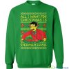 All I Want For Christmas Is Steamed Hams Funny Animated Christmas Sweatshirt - 1