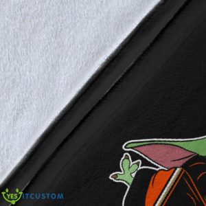 Anaheim Ducks Baby Yoda Fleece Blanket The Force Is Strong With Us Blanket Product Photo 8
