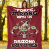 Arizona Coyotes Baby Yoda Fleece Blanket The Force Is Strong With Us Blanket Product Photo 1