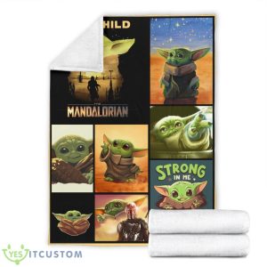 Baby Yoda Fleece Blanket The Child The Mandalorian Blanket Product Photo 7