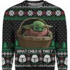Baby Yoda Ugly Christmas Sweater What Child Is This Product Photo 1