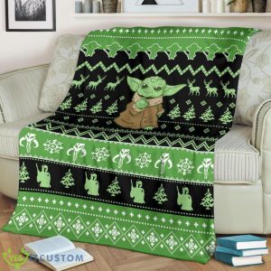 Baby Yoda Ugly Fleece Blanket For Star Wars Mandalorian Blanket Product Photo 3