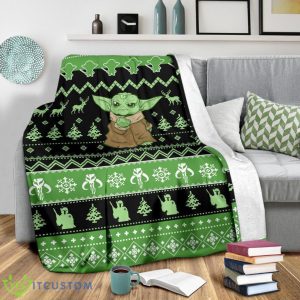 Baby Yoda Ugly Fleece Blanket For Star Wars Mandalorian Blanket Product Photo 4