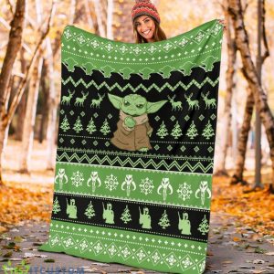 Baby Yoda Ugly Fleece Blanket For Star Wars Mandalorian Blanket Product Photo 5