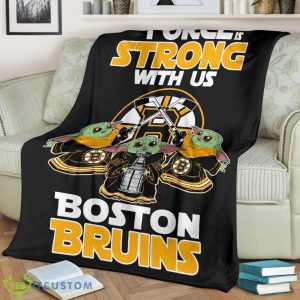 Boston Bruins Baby Yoda Fleece Blanket The Force Strong With Us Blanket 10 Boston Bruins Baby Yoda Fleece Blanket The Force Strong With Us Blanket Product Photo 3