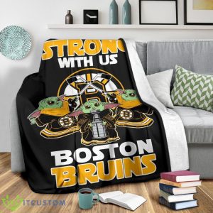 Boston Bruins Baby Yoda Fleece Blanket The Force Strong With Us Blanket 11 Boston Bruins Baby Yoda Fleece Blanket The Force Strong With Us Blanket Product Photo 4