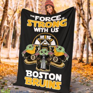 Boston Bruins Baby Yoda Fleece Blanket The Force Strong With Us Blanket 12 Boston Bruins Baby Yoda Fleece Blanket The Force Strong With Us Blanket Product Photo 5