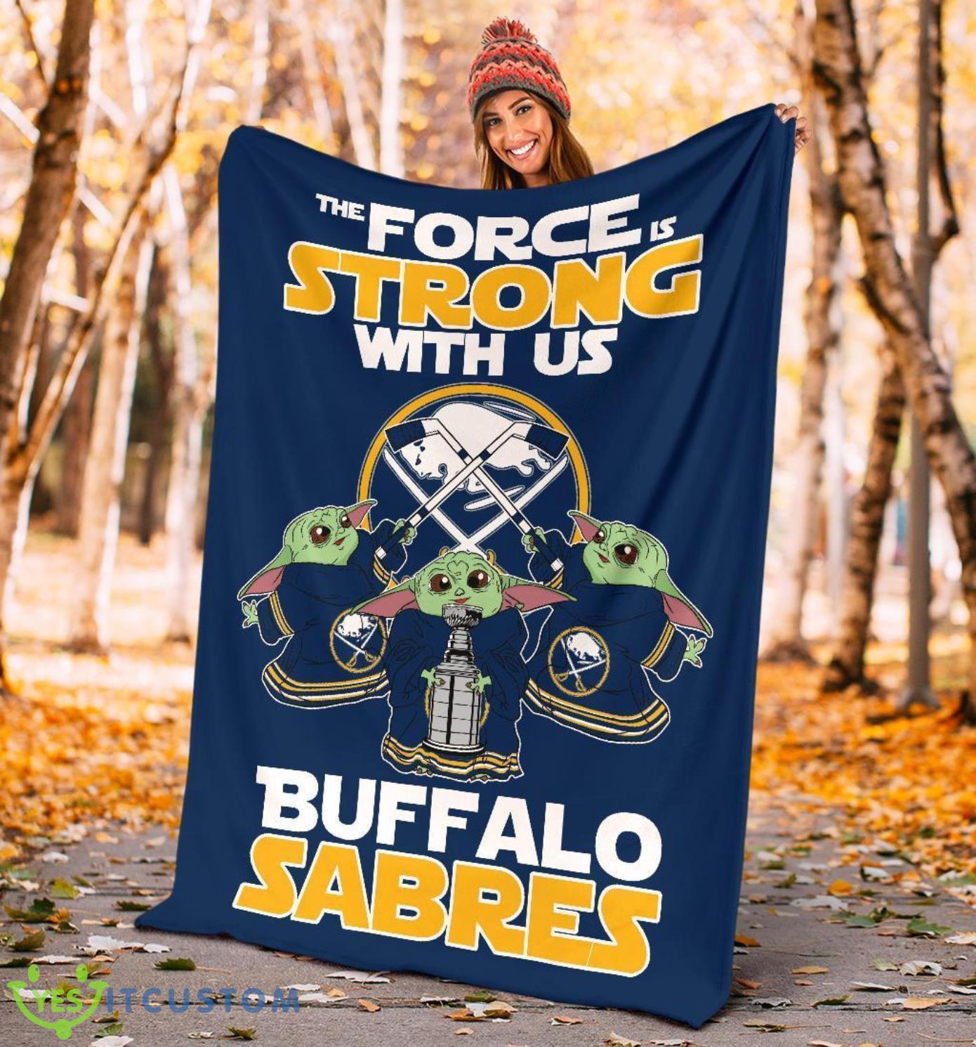 Buffalo Sabres Baby Yoda Fleece Blanket The Force Strong With Us Blanket 5 Buffalo Sabres Baby Yoda Fleece Blanket The Force Strong With Us Blanket Product Photo 5
