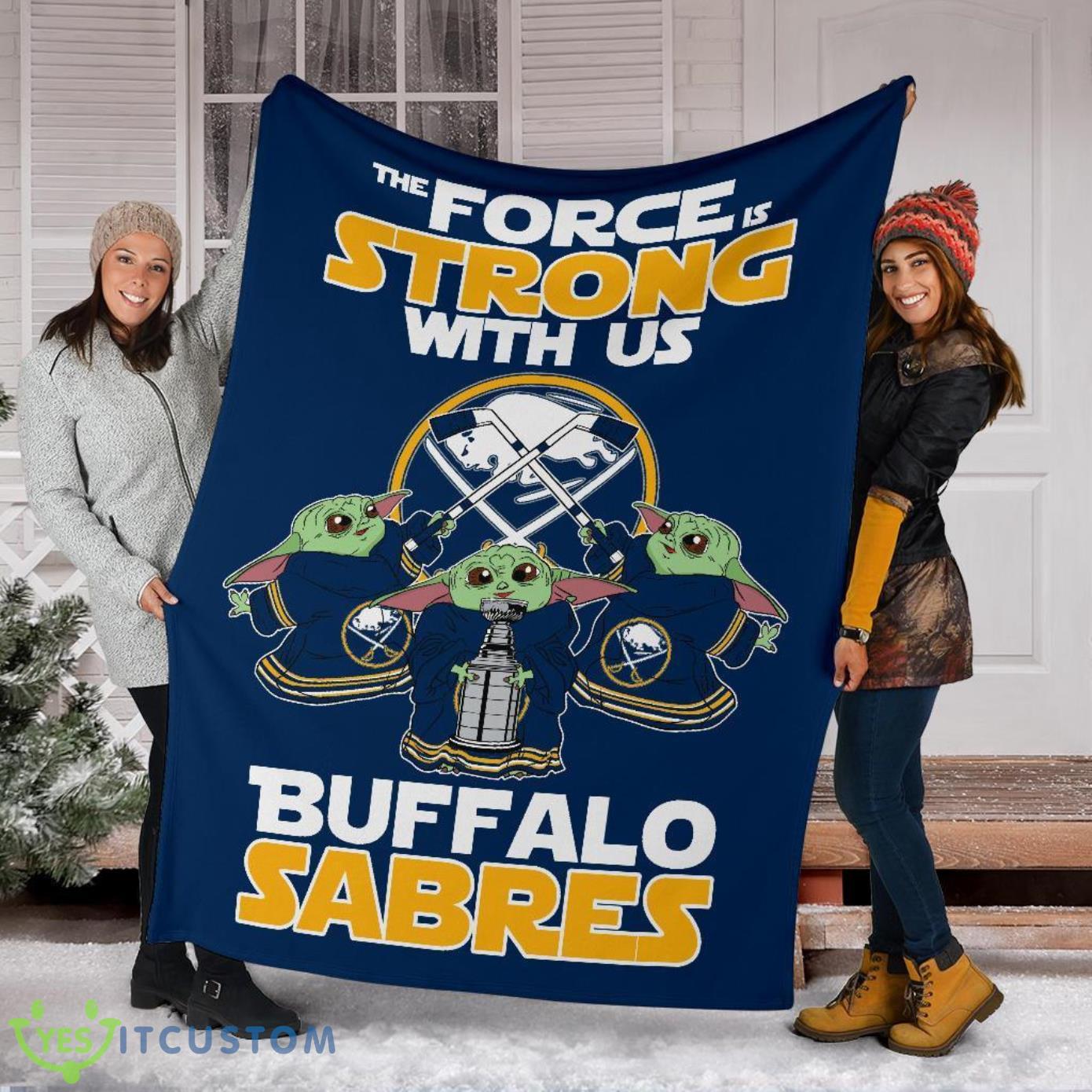 Buffalo Sabres Baby Yoda Fleece Blanket The Force Strong With Us Blanket 6 Buffalo Sabres Baby Yoda Fleece Blanket The Force Strong With Us Blanket Product Photo 6