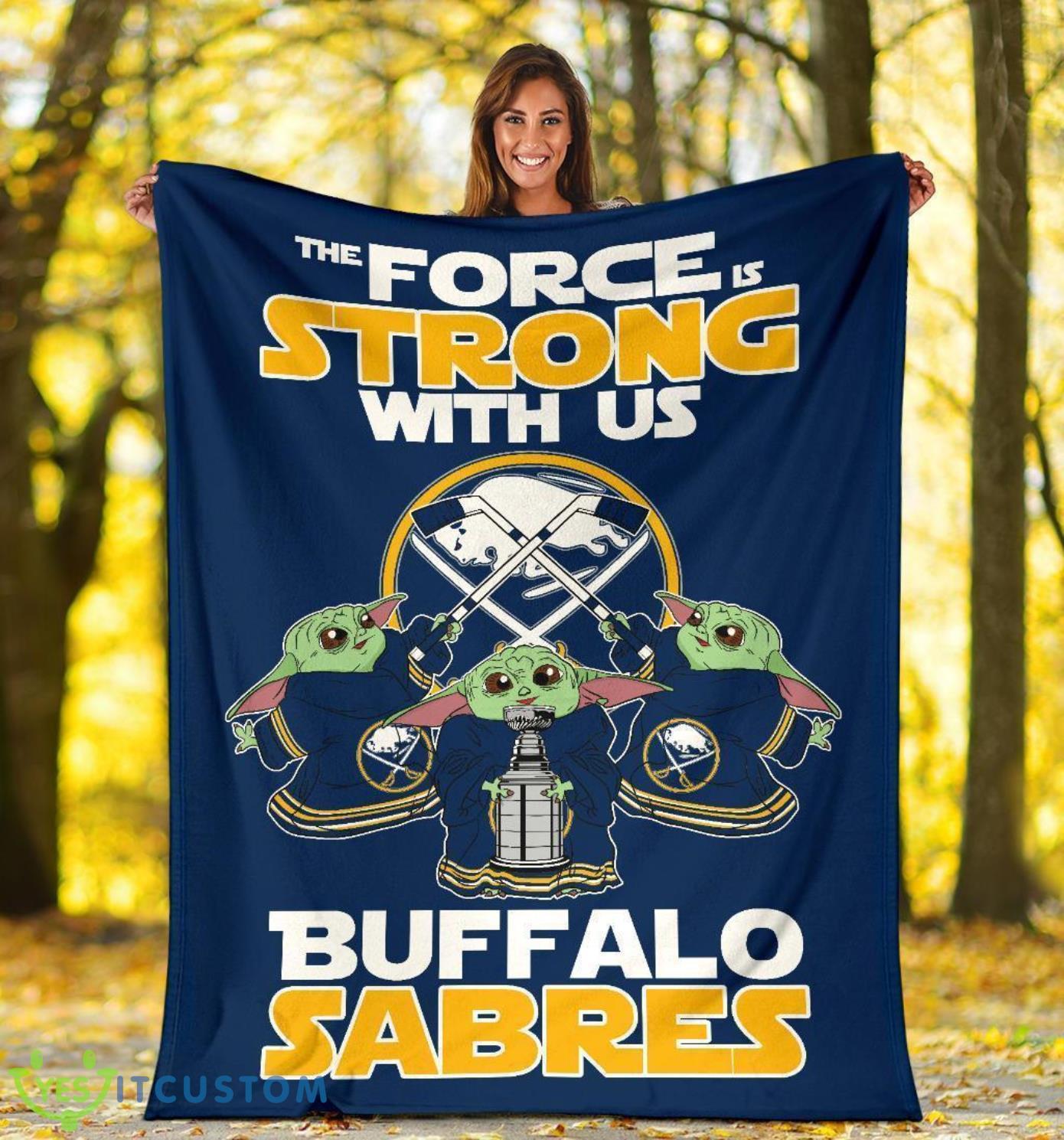 Buffalo Sabres Baby Yoda Fleece Blanket The Force Strong With Us Blanket 16 Buffalo Sabres Baby Yoda Fleece Blanket The Force Strong With Us Blanket Product Photo 1