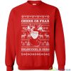 Cheer Or Fear Belsnickel Is Here Christmas Dwight Impish Christmas Sweatshirt - 1