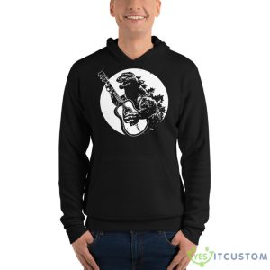 Godzilla Playing Guitar Shirt 14 Godzilla Playing Guitar Shirt - Unisex Fleece Pullover Hoodie