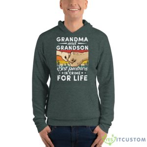 Grandma And Grandson Best Partners In Crime For Life Shirt - Unisex Fleece Pullover Hoodie-1