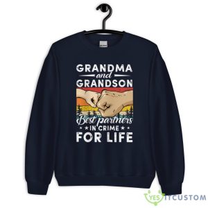 Grandma And Grandson Best Partners In Crime For Life Shirt - Unisex Heavy Blend Crewneck Sweatshirt-1