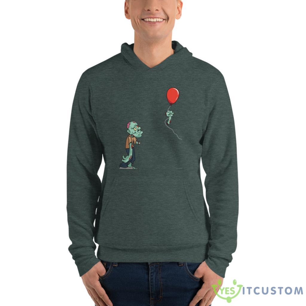 Halloween Zombie Cut Off Arm Balloon Shirt 6 Halloween Zombie Cut Off Arm Balloon Shirt - Unisex Fleece Pullover Hoodie-1