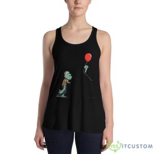 Halloween Zombie Cut Off Arm Balloon Shirt 17 Halloween Zombie Cut Off Arm Balloon Shirt - Women's Flowy Racerback Tank