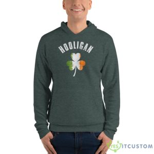 Hooligan Irish Shamrock Shirt - Unisex Fleece Pullover Hoodie-1