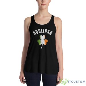 Hooligan Irish Shamrock Shirt - Women's Flowy Racerback Tank