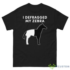 I Defragged My Zebra Black & White Horse Shirt - G500 Men’s Classic Tee