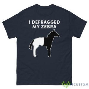 I Defragged My Zebra Black & White Horse Shirt - G500 Men’s Classic Tee-1