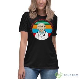 I Got My Fauci Ouchie Vintage Shirt - Women's Relaxed Short Sleeve Jersey Tee-1