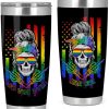 Lgbt Skull Personalized Tumbler - Gift For Lgbt Pride-0