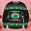 American Football Scrum All Ye Faithful Christmas Sweater Sweatshirt For Christmas Product Photo 1