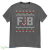 Anti-Biden FJB Ugly Christmas Knitting Pattern Shirt - G500 Men’s Classic T-Shirt-1