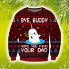 Bye Buddy 3D Christmas Knitting Pattern Ugly Sweater Sweatshirt Product Photo 1