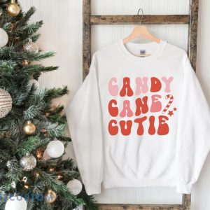 Candy Cane Cutie Cute Christmas Sweatshirt 4 Candy Cane Cutie Cute Christmas Sweatshirt Product Photo 2