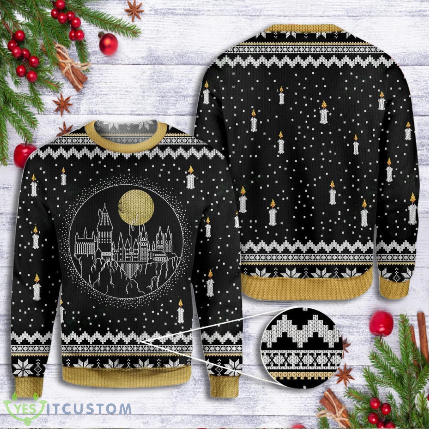 Castle Candles Led Merry Christmas All Over Print 3D Ugly Sweater 4 Castle Candles Led Merry Christmas All Over Print 3D Ugly Sweater Product Photo 2