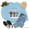 Christmas Begins with Jesus Sweatshirt Product Photo 1