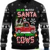Cow Red Truck Deer Santa Ugly Christmas Sweater for Men & Women Product Photo 1