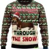 Dachshund Through The Snow Ugly Christmas Sweater Product Photo 1