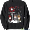 Faith Hope Love Jesus Snowman Christmas Sweatshirt Product Photo 1