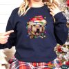 Golden Retriever Sweatshirt, Christmas Dog Light Product Photo 1