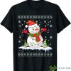 Golf Snowman Christmas Pajama Ugly Sport Ball Shirt Product Photo 1