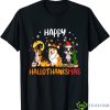 Happy HalloThanksMas Halloween Thanksgiving Christmas Dog Shirt Product Photo 1