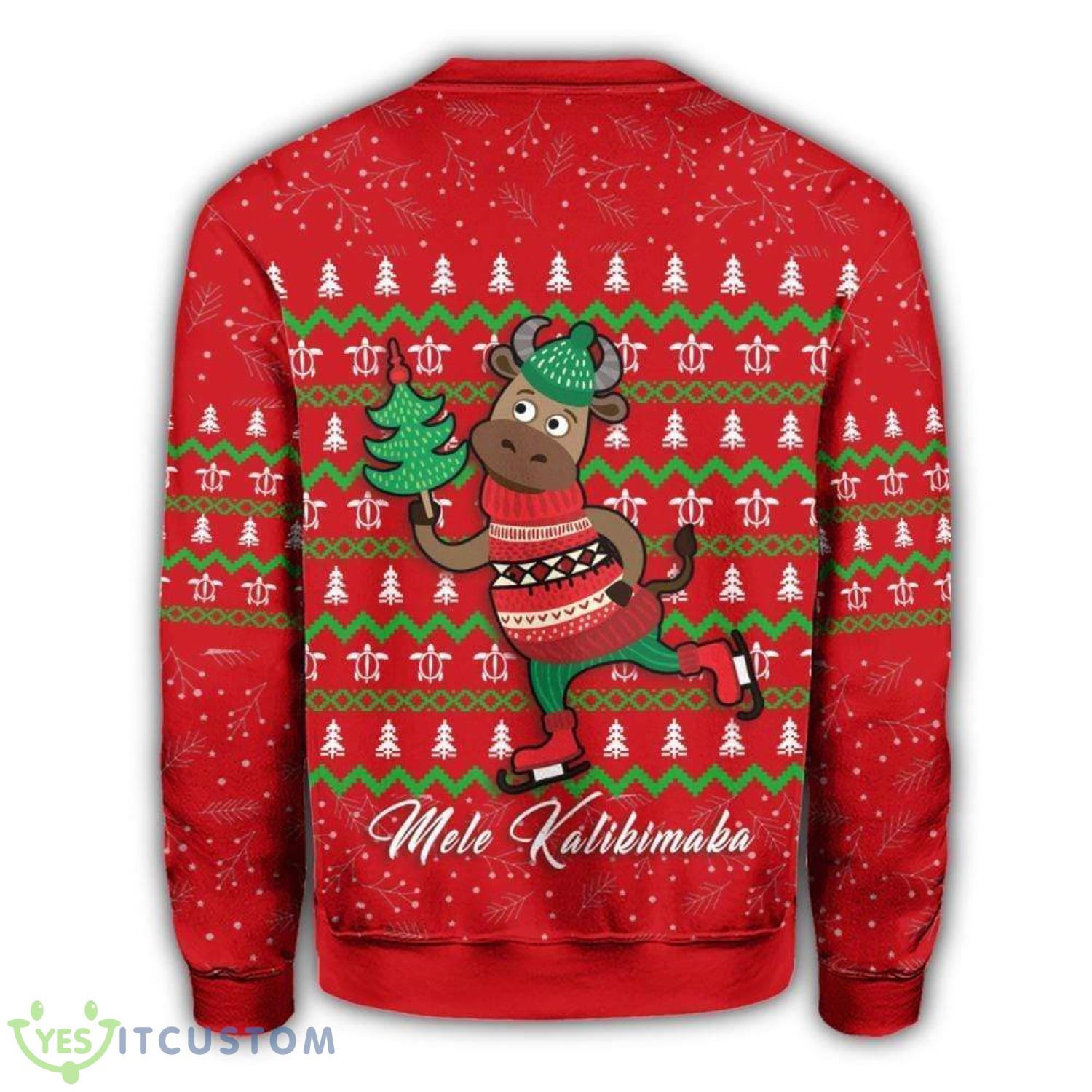 Hawaii Mele Kalikimaba Red Christmas Ugly Sweater 5 Hawaii Mele Kalikimaba Red Christmas Ugly Sweater Product Photo 2