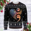 Heart Suicide Prevention Awareness Knitting Pattern Ugly Christmas Sweater Product Photo 1