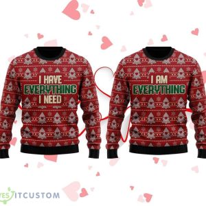 I Have Everything I Need Couple Shirt Knitting Pattern Ugly Christmas Sweater Product Photo 1