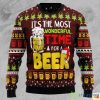 It's The Most Wonderful Time For A Beer Christmas Ugly Sweater Product Photo 1