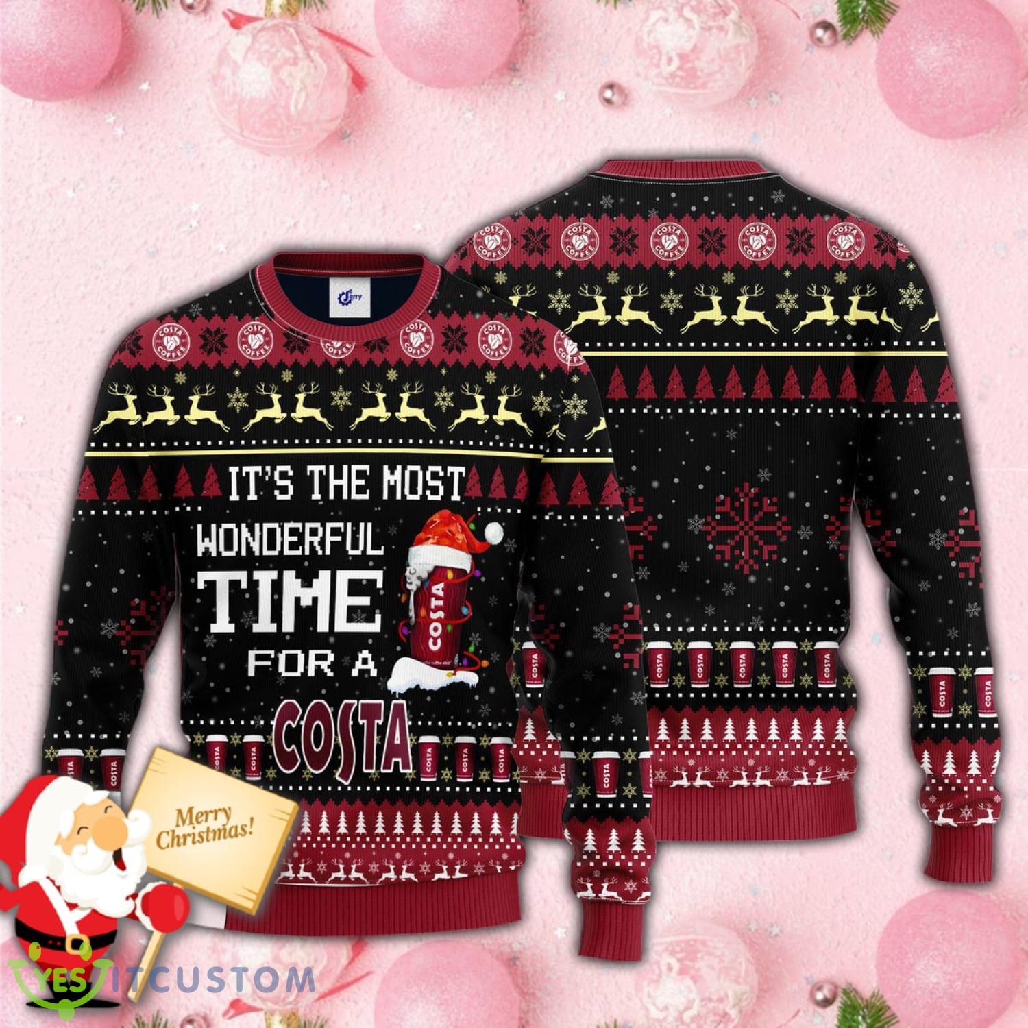 Its The Most Wonderful Time For A Costa Knitted All Over Print 3D Christmas Ugly Sweater 2 Its The Most Wonderful Time For A Costa Knitted All Over Print 3D Christmas Ugly Sweater Product Photo 1