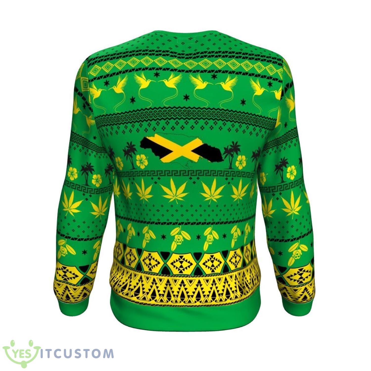 Jamaica Green All Ober Print 3D Ugly Sweater 6 Jamaica Green All Ober Print 3D Ugly Sweater Product Photo 2