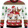 Jesus Birthday Boy Ugly Christmas Sweater for Men & Women Product Photo 1