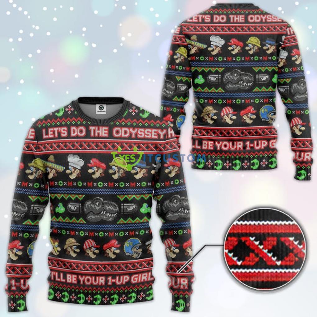 Let's Do The Odyssey Mario Ugly Christmas Sweater 3 lets do the odyssey mario ugly christmas sweater