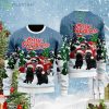 Merry Christmas Black Cat And Red Car Christmas Gift Ugly Christmas Sweater Product Photo 1