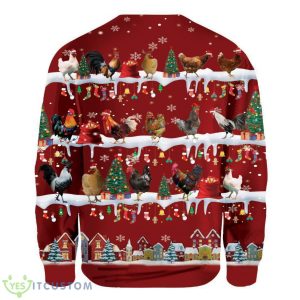 Merry Christmas Cute Chicken Ugly Christmas Sweater 5 Merry Christmas Cute Chicken Ugly Christmas Sweater Product Photo 3