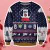 Miller Lite 3D Christmas Knitting Pattern Ugly Sweater Sweatshirt Product Photo 1